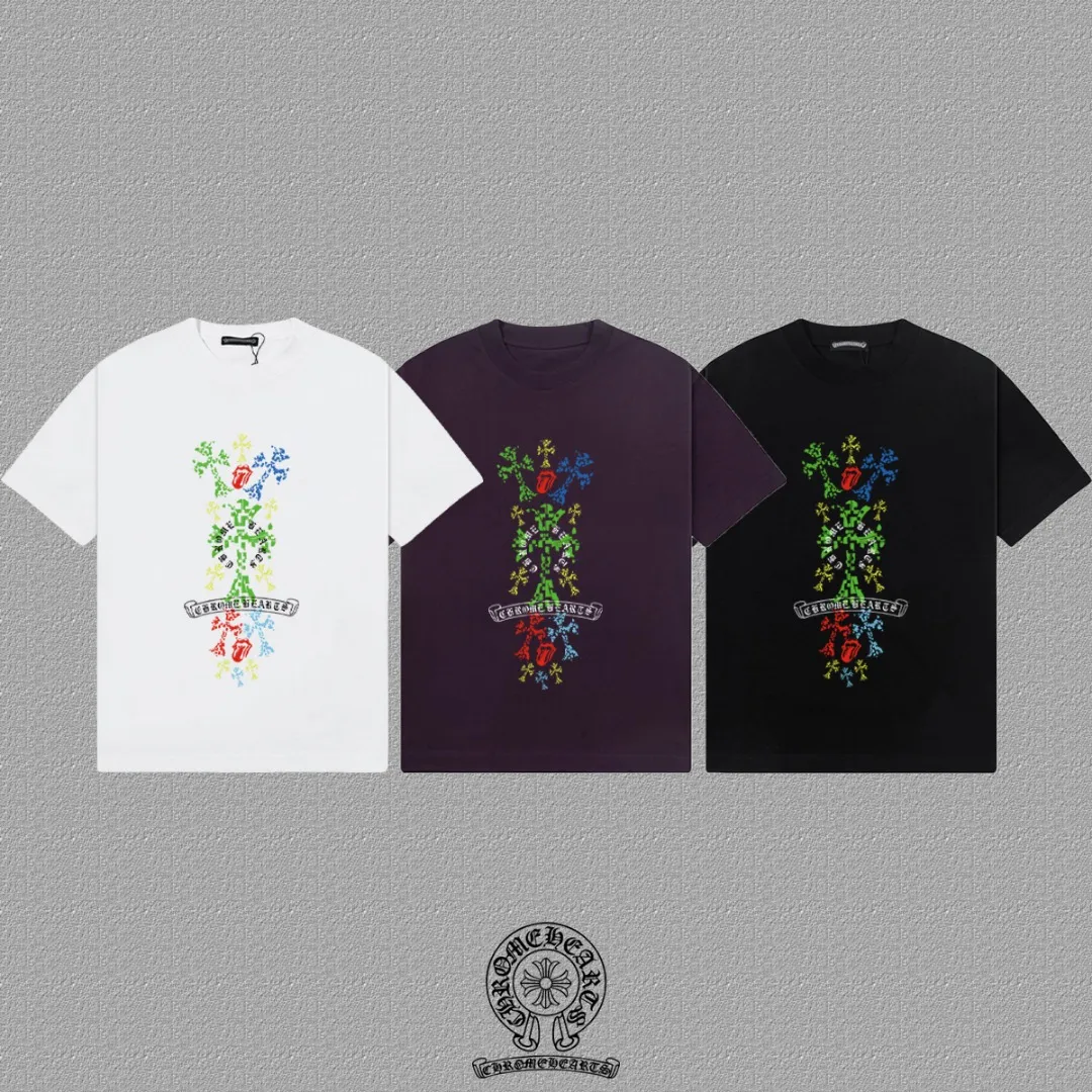 [CH ] 2026FW T LOGO Premium 26s Same Style ：Black White Purple Size：S M L XL 2XL
